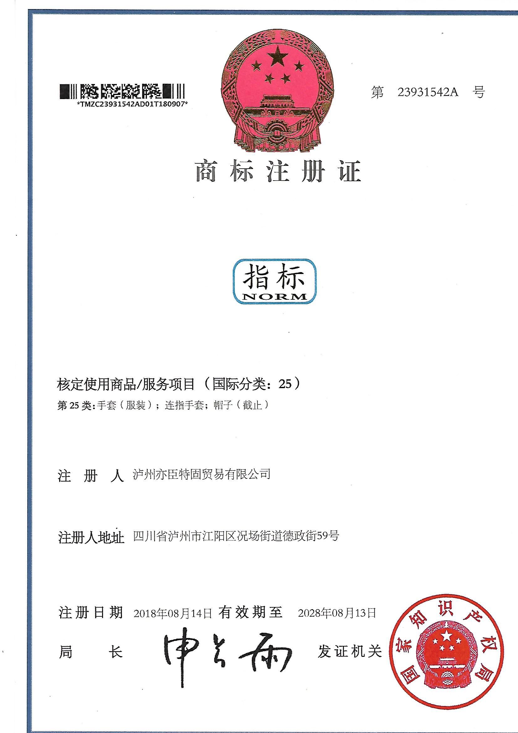 指標商標證